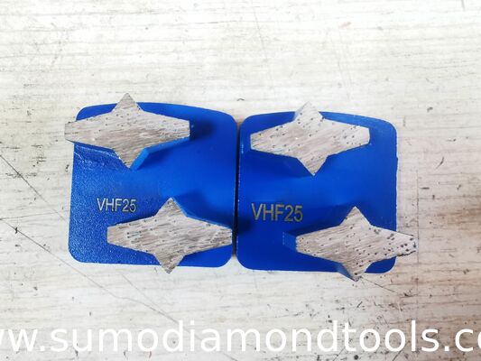 Double Star Segments  Redi Lock Diamond Grinding Shoes for Husqvarna